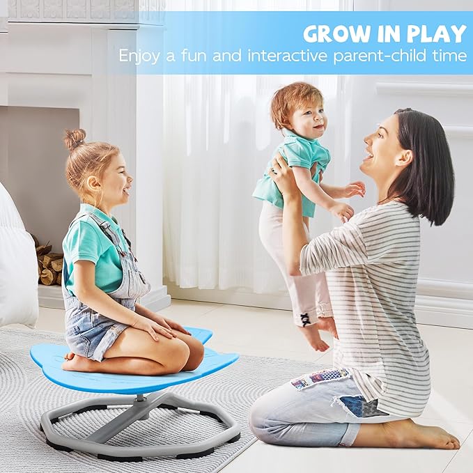 Spinning Chair for Autistic Kids, Non-Slip Sensory Spinning Chair, Sit and Spin - Image 4