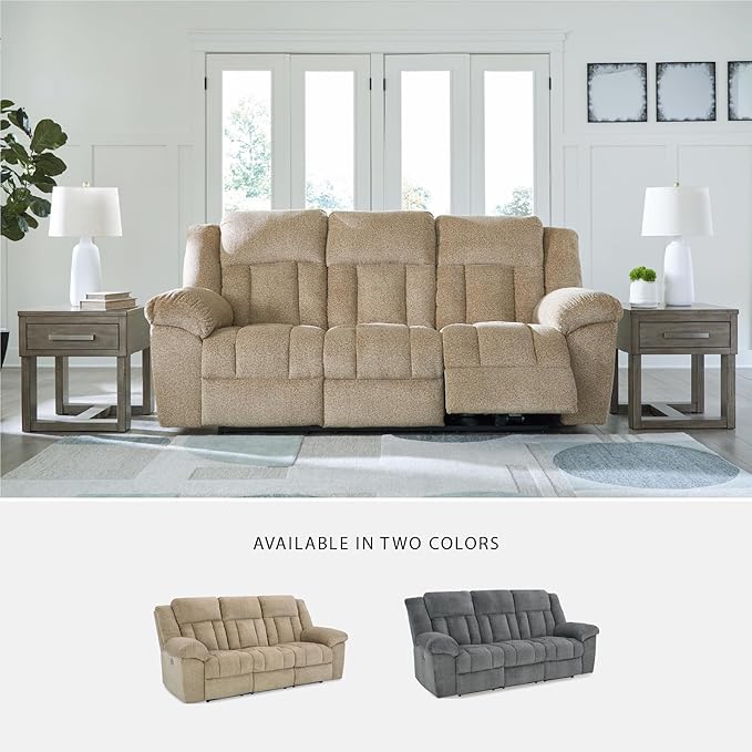 Signature Design by Ashley Tip-Off Classic Wall Hugger Power Reclining Sofa - Image 7