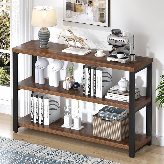 EXCEFUR 47" Entryway Table, Industrial Console Table by EXCEFUR