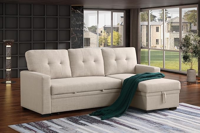 Devion Furniture Philly 4-in-1 Convertible L Shaped Couch by DevionFurniture