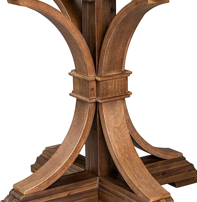 I7MZ5-50N-04 5-Pc Dining Room Set Includes a Pedestal Round Table and 4 Light - Image 8