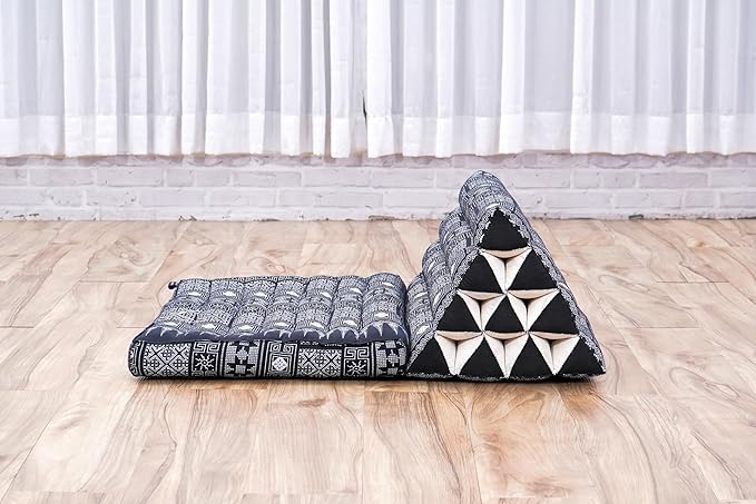 Leewadee 1-Fold Mat with Triangle Cushion – Comfortable TV Pillow, Foldable - Image 6