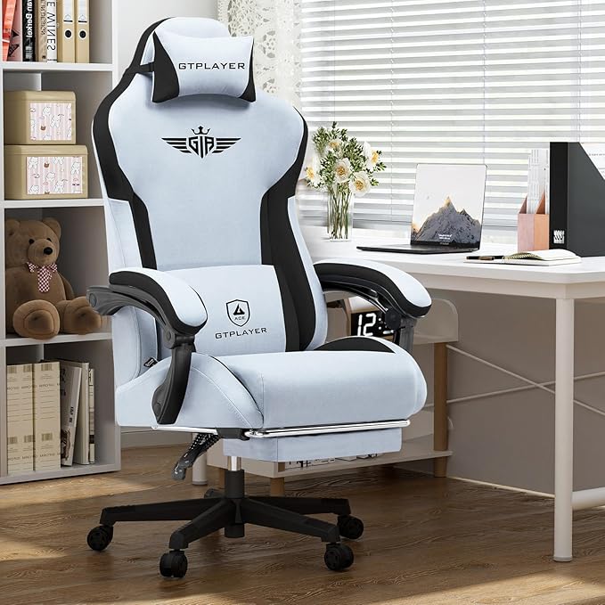 GTPLAYER Gaming Chair with Footrest, Big and Tall Game Chair High Back Computer - Image 2
