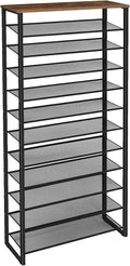 HOOBRO 12-Tier Shoe Rack, 29.5" L Shoe Storage Organizer, Large Capacity Shoe by HOOBRO