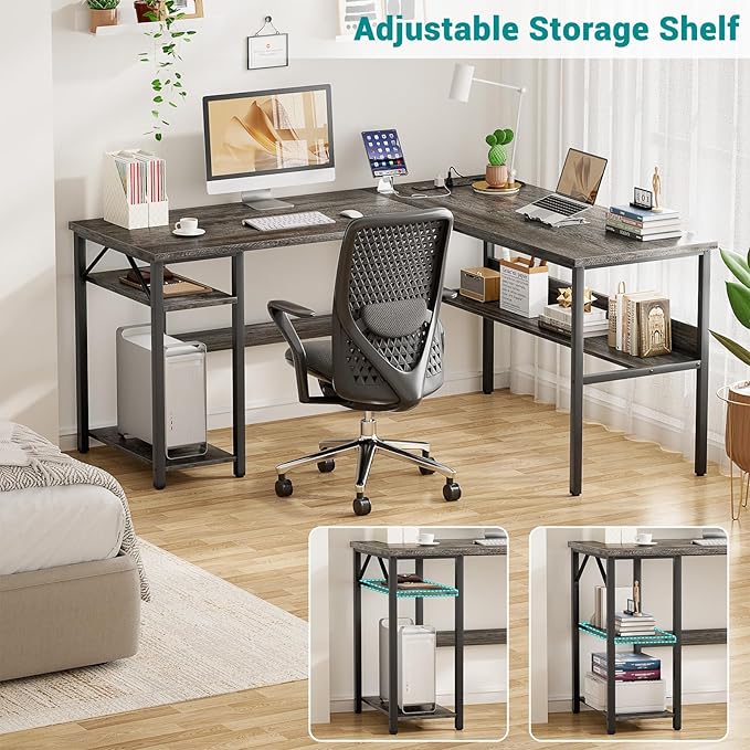Reversible L Shaped Gaming Desk - Image 7