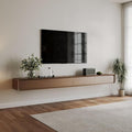 POVISON Fully-Assembled Minimalist Floating TV Stand, Modern Wall-Mounted by POVISON