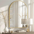 Arched Bathroom Mirror for Wall, Mirror for Vanity, Metal Frame by TRAHOME