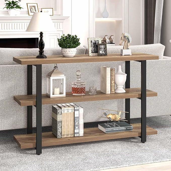 FOLUBAN Console Tables for Entryway, Modern Sofa Table - Image 5
