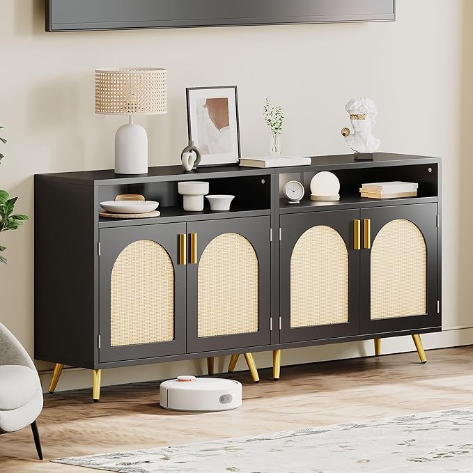 DWVO Buffet Sideboard Cabinet, Accent Storage Cabinet - Image 7