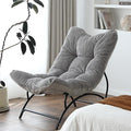 Welnow Accent Lounge Lazy Chair, Comfy Soft Leisure Metal Frame Reading Chair by LifeGetsBetterWithWelnow