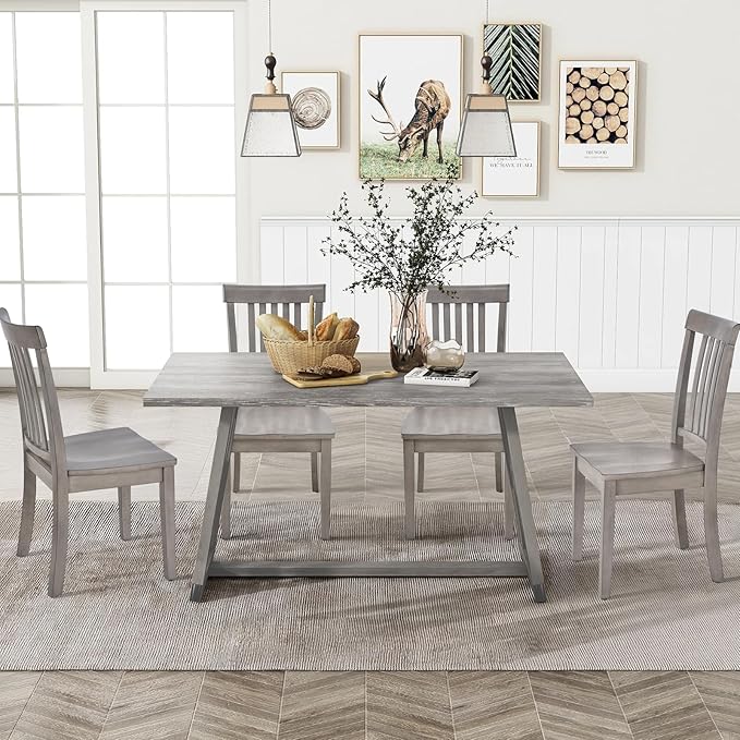 COLAMY Wooden Dining Chairs Set of 2, Spindle High Back Windsor Kitchen Side - Image 7