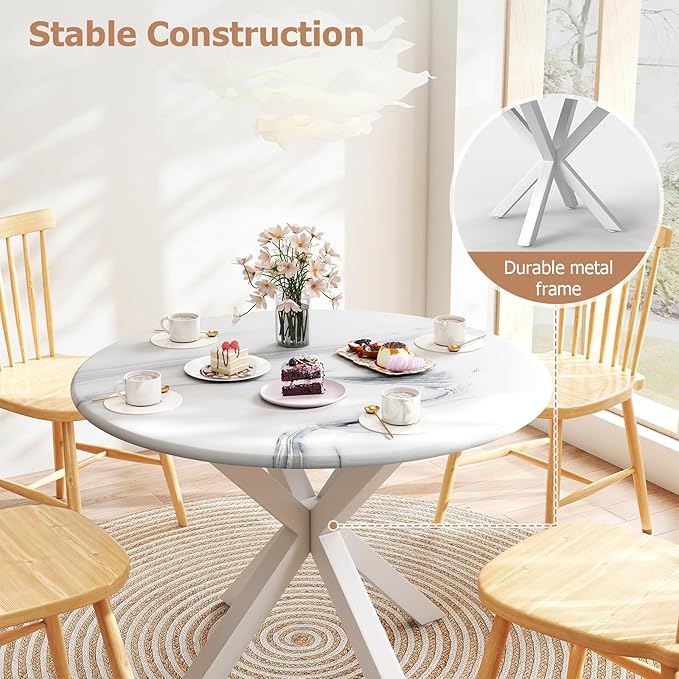 Round Dining Table, Small Round Table - Image 6