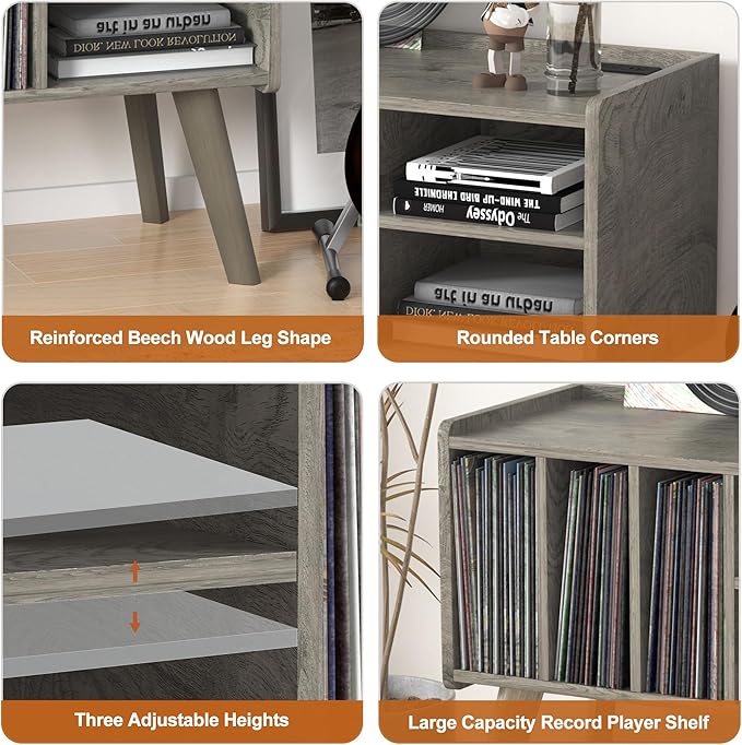 Forevich Record Player Stand Table - Image 6