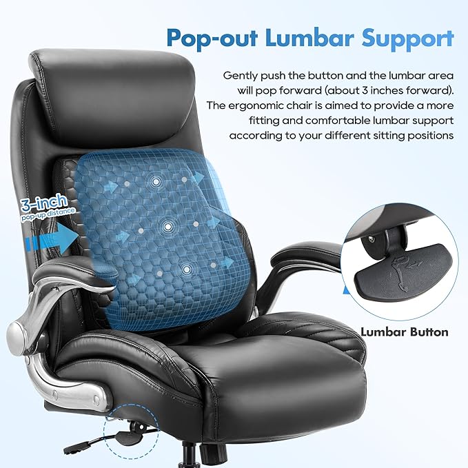 COLAMY Office Ergonomic Desk High Back Executive Chair - Image 5