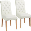 Yaheetech Dining Chairs Set of 2 Fabric Upholstered Dining Room Chairs by Yaheetech