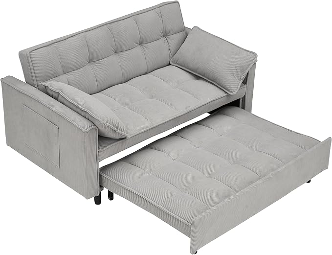 Ball & Cast Convertible Sofa Bed, Pull Out Loveseat Sleeper Sofa, Convertible - Image 11