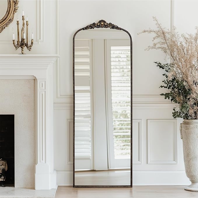 G-LEAF Vintage Baroque Mirror 22"X65", Victorian Antique Farmhouse Mirror by G-LEAF