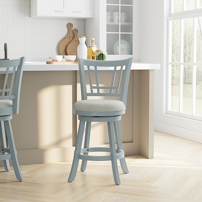 Hillsdale Fairfox 24.5" Wood Swivel Counter Height Stool - Image 2
