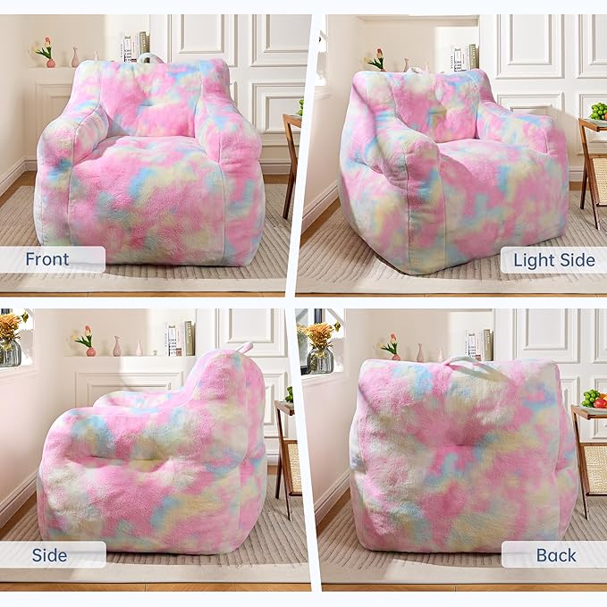 Large Bean Bag Chairs for Adults & Kids, 3FT Memory Foam Bean Bags - Image 6