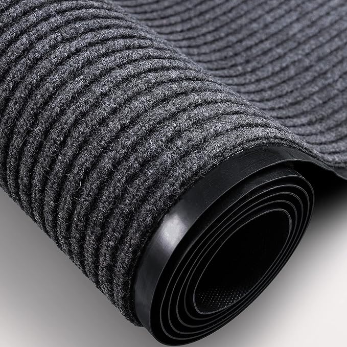 TANYOYO 3' X 10' Commercial Grade Door Floor Mat Brush Step Entrance Mat Vinyl - Image 8
