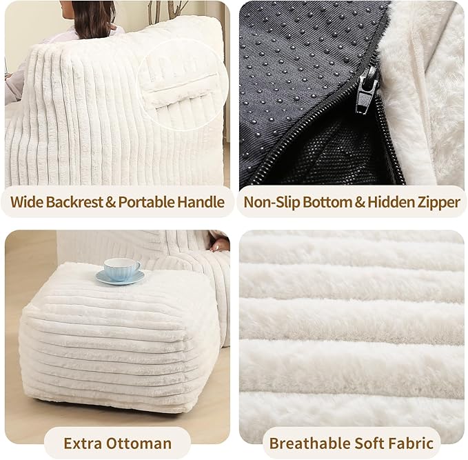 Comfy Gaint Bean Bag Chair - Image 4