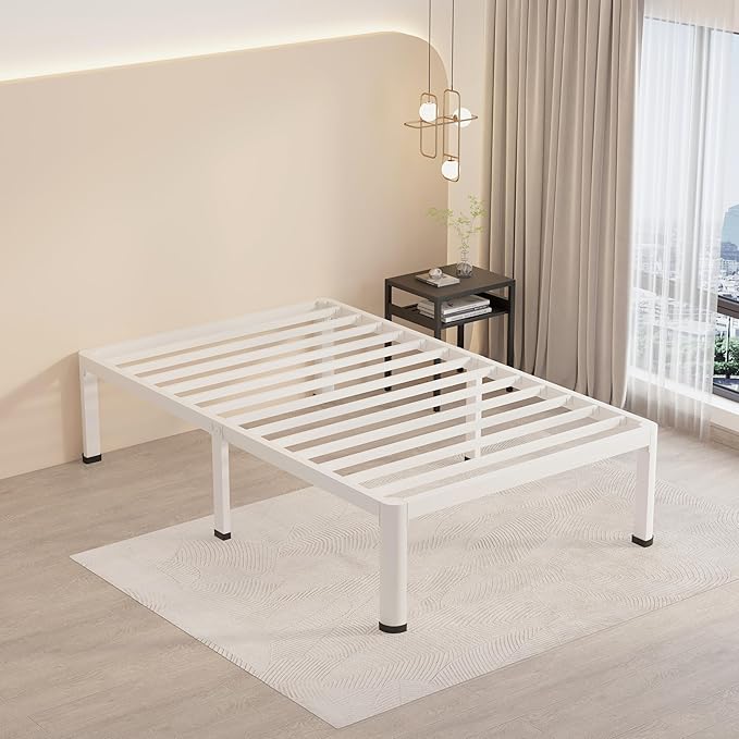 MAF 18 Inch Twin XL Bed Frames White by MAF