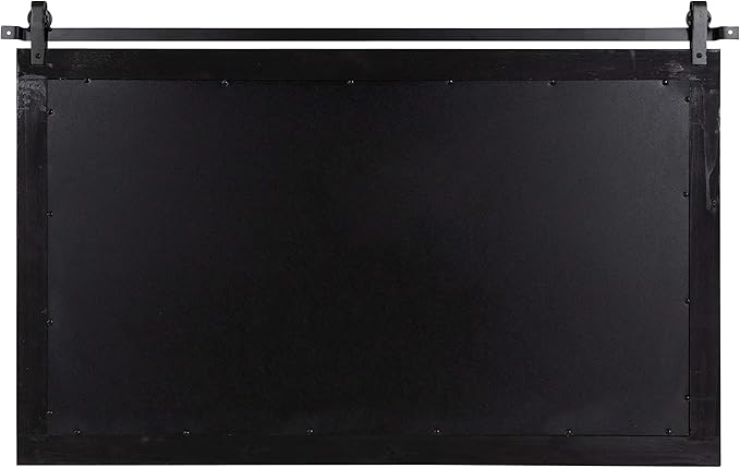 Kate and Laurel Cates Farmhouse Horizontal Wood Framed Wall Mirror, 40 x 26 - Image 5