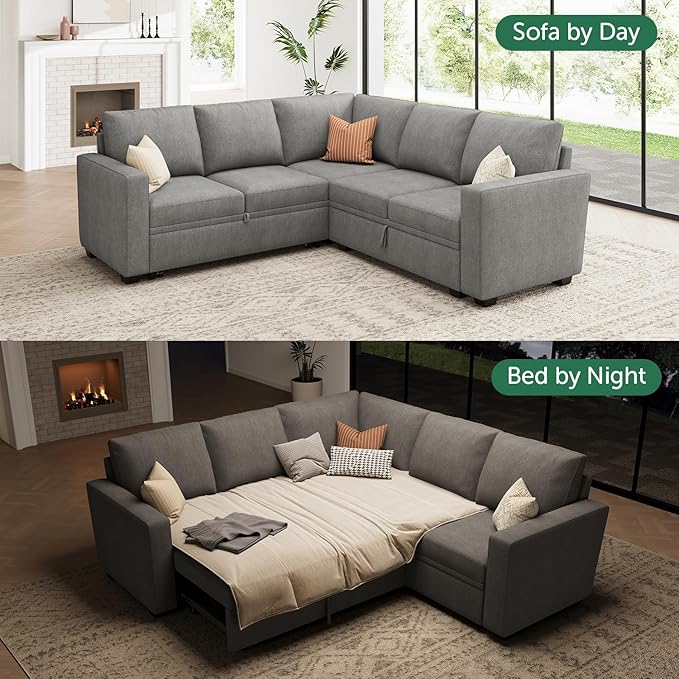 HONBAY Modular Sectional Sleeper Sofa - Image 4