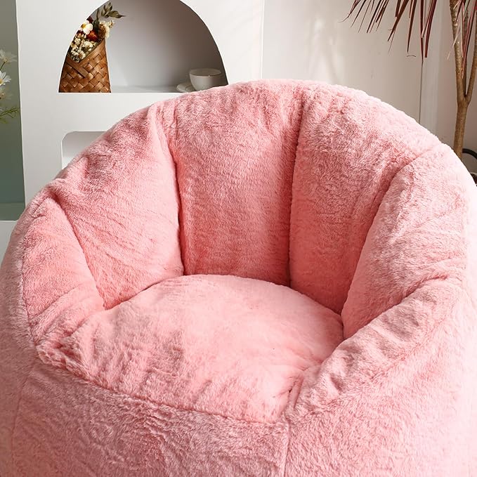 N&V Medium Shell Bean Bag Chair, Adult Size Bean Bag Sack, Foam Filling - Image 6