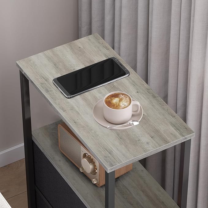 TUTOTAK Small Narrow End Table, Side Table, Nightstand - Image 5