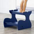 Wood Step Stools for Kids, Child Two Step Stool of Whale Shape, Toddler Step by AZODY