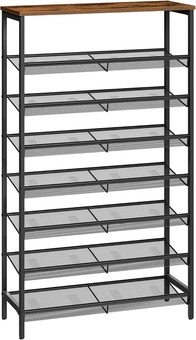 HOOBRO 8-Tier Shoe Rack, 29.5"L Shoe Shelf, Large Capacity Shoe Storage - Image 9