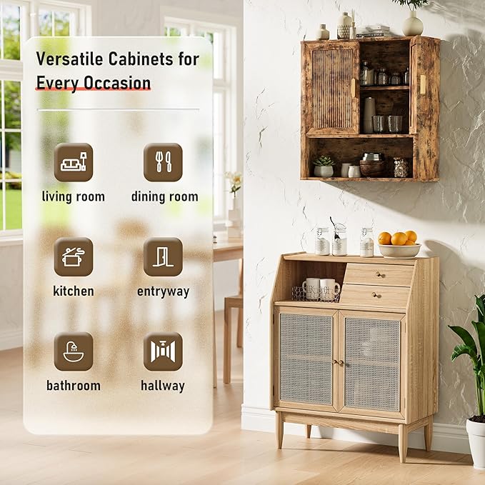 Bathroom Wall Cabinet, Wall-Mounted Medicine Cabinet - Image 3