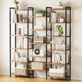 Casaottima Triple 6 Tier Bookshelf, Large Bookcase by Casaottima