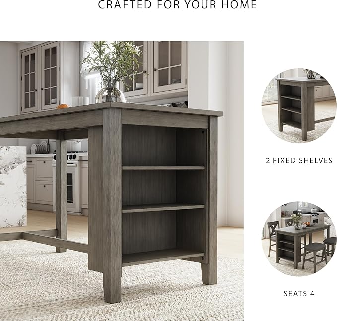 Signature Design by Ashley Caitbrook Rustic Counter Height Dining Table - Image 5