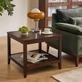 Side Table, Solid Wood Square End Table by Cttasty