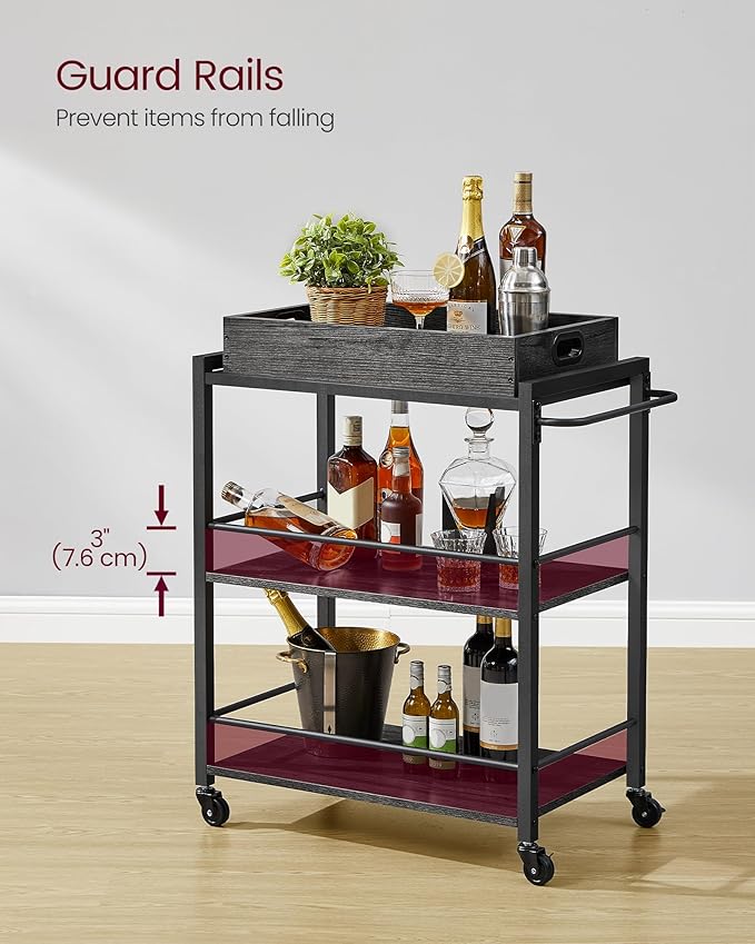 VASAGLE Kitchen Serving Cart - Image 6