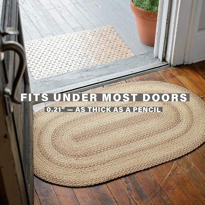 Homespice Cookie Dough Braided Area Rugs 6x9' - Image 5
