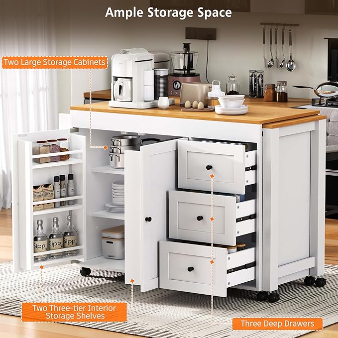 Ball & Cast 74.8" Kitchen Island - Image 6