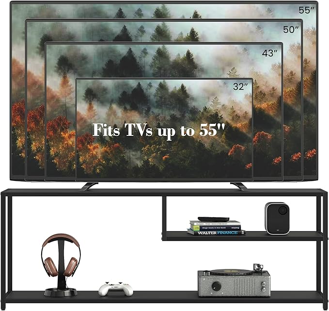 TECHMILLY Modern TV Stand for 55" TV, TV Table - Image 3