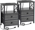 AMHANCIBLE Night Stand Set 2, Nightstand by AMHANCIBLE