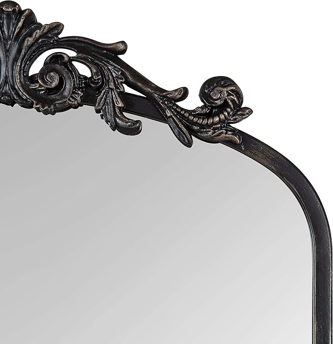 Kate and Laurel Arendahl Traditional Arch Mirror, 19 x 30.75, Antique Black - Image 8