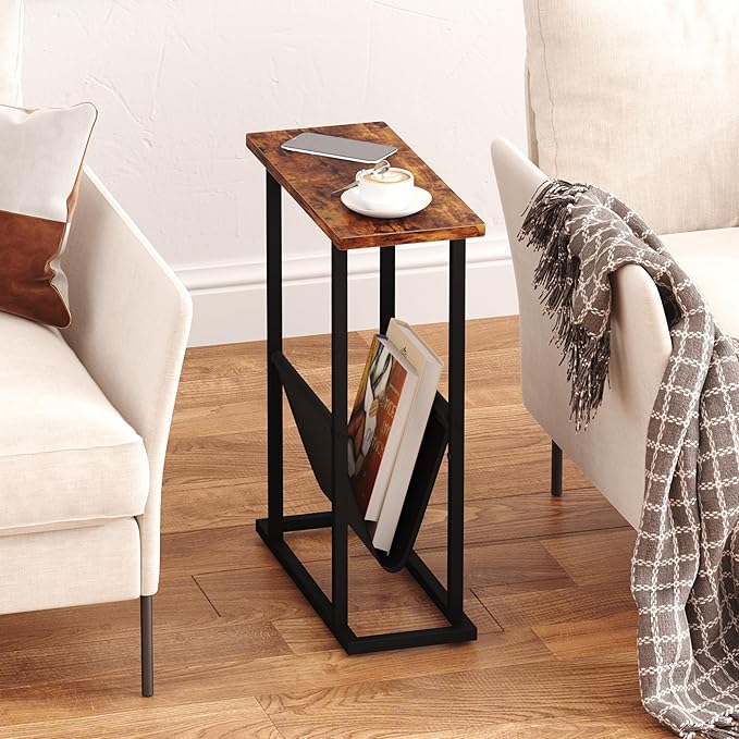Narrow Side Table for Small Spaces, Small End Table - Image 5