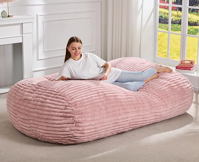 Hobestluk 6FT Bean Bag Chairs Adult Bean Bag by YourHomeDeservesMore