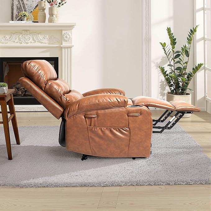 Recliner Chair Power Lift Massage Chair Full Body 21" Large Size Electric - Image 7