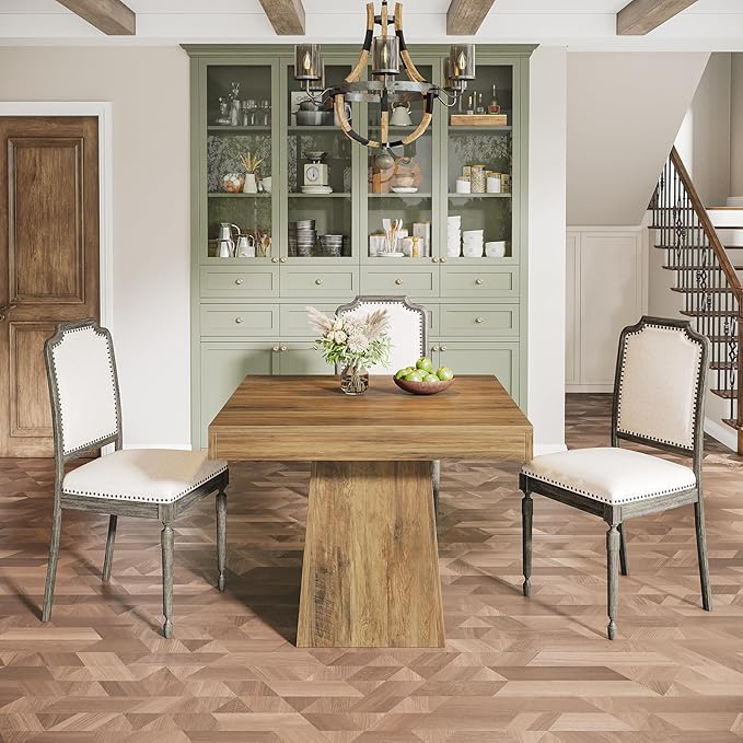 Tribesigns Square Dining Table for 4, 31.5-Inch Small Kitchen Table - Image 9