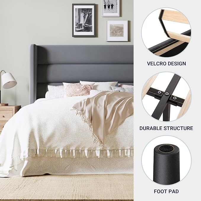 Allewie King Size Platform Bed Frame - Image 5