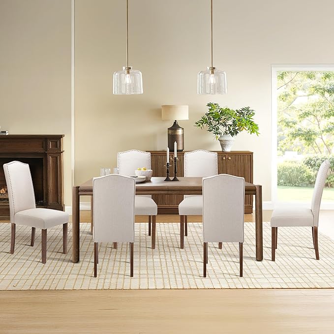 Stylish Upholstered Parsons Dining Chair Kitchen - Image 5