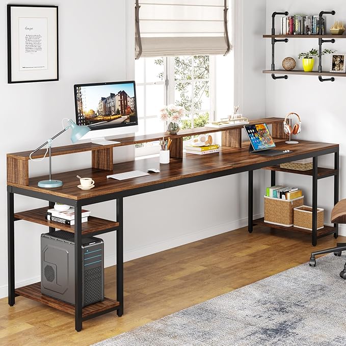 Tribesigns Two Person Desk - Image 4