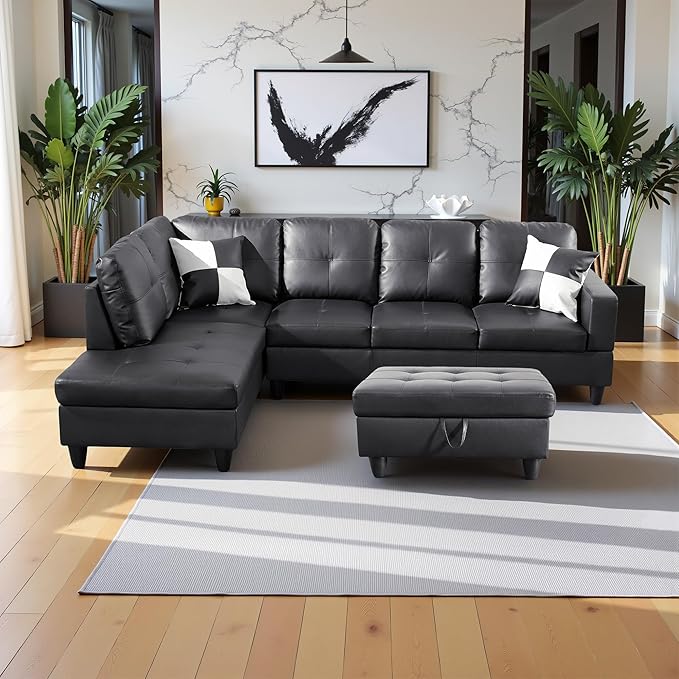 103.5" Oversized Sectional Couch, L Shaped Couch - Image 3